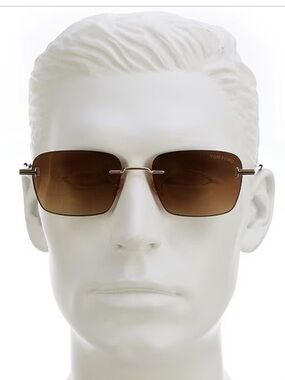 NWT Tom Ford Jake Rectangular Sunglasses, 54mm